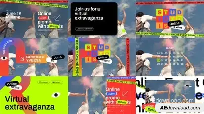 Online Event Promo Openers template preview