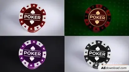 Online Poker Logo Reveal Openers template preview