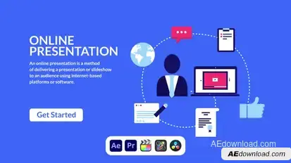 Online Presentation Design Concept Product Promo template preview
