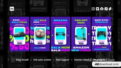 Online Shopping Instagram Reels Product Promo template preview