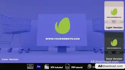 Online Shopping Intro Logo Stings template preview