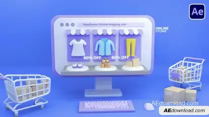 Online Shopping Logo Logo Stings template preview