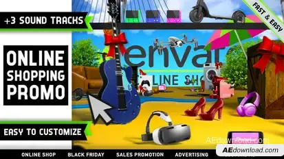 Online Shopping Store Promo Product Promo template preview