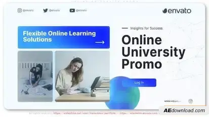 Online University Promo Openers template preview