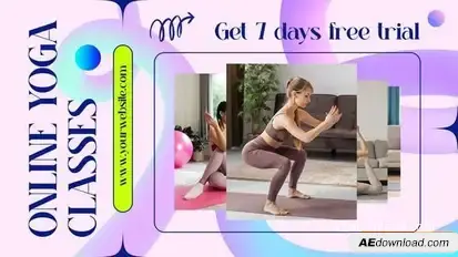 Online Yoga Classes Promo Openers template preview