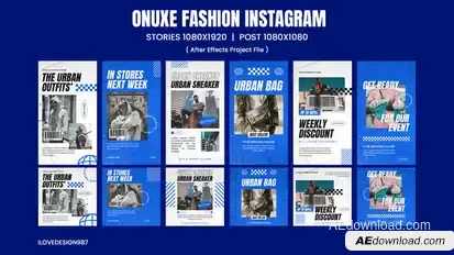 Onuxe Fashion Instagram Product Promo template preview