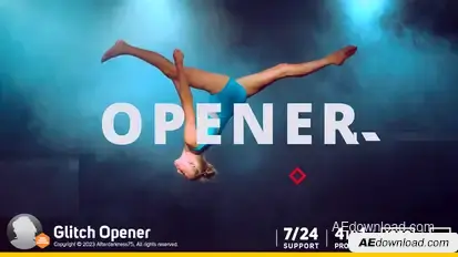 Glitch Opener Openers template preview