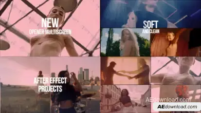 Opener Multiscreen Video Displays template preview