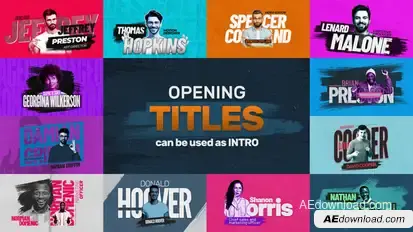 Opening Brush Titles Titles template preview