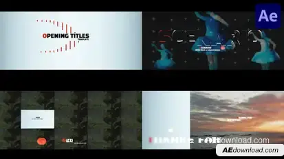 Opening Title for After Effects Titles template preview