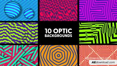 Optic Backgrounds Elements template preview