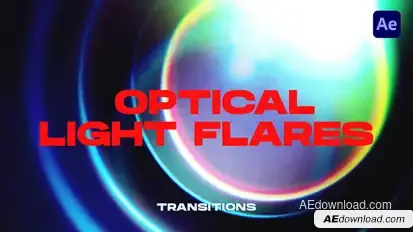 Optic Light Flares Transitions | After Effects Elements template preview