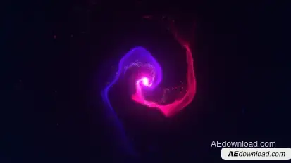 Organic Particle Swirls Ident Logo Stings template preview