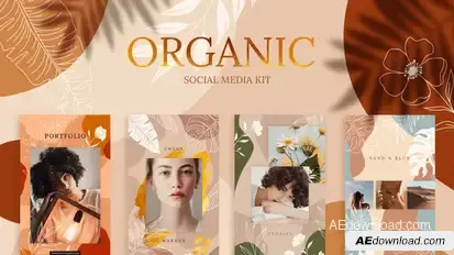 Organic Social Media Kit Product Promo template preview