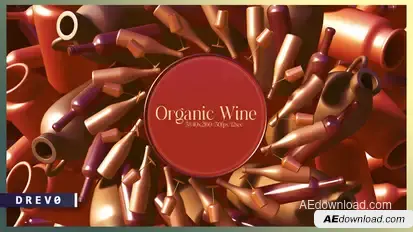 Organic Wine/ Сocktail/ White Red Wine/ Beer/ Alcohol/ Bar/ Drinks/ Italy/ Georgia/ France/ Grape Product Promo template preview