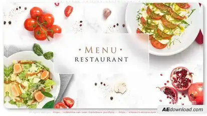 Oriental Cuisine Restaurant Menu Product Promo template preview