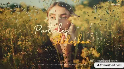 Original Particles Slideshow Video Displays template preview