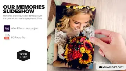 Our Memories Slideshow Video Displays template preview