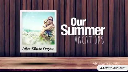 Our Summer Vacations Video Displays template preview