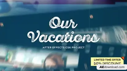 Our Vacations Video Displays template preview