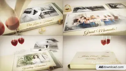 Our Wedding Story Video Displays template preview