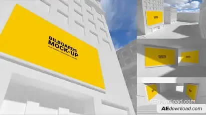 Outdoor Mockups III Video Displays template preview