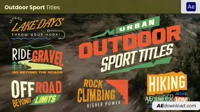 Outdoor Sport Titles Titles template preview