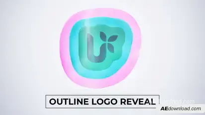 Outline Logo Reveal Logo Stings template preview