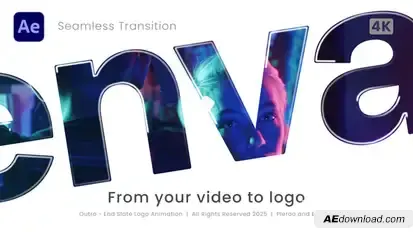 Outro - End Slate Logo Logo Stings template preview