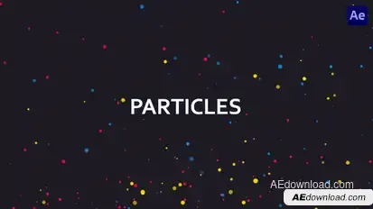 Particles Overlays Elements template preview