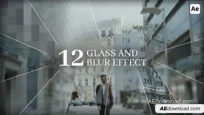 Overlays Blur & Glass Effects | AE Elements template preview