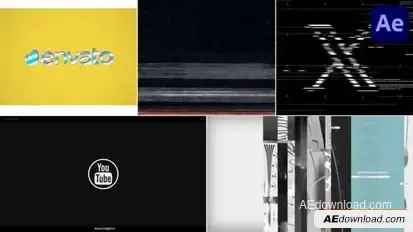 Videohive Pack Glitch for After Effects Openers template preview