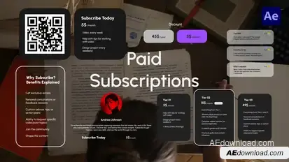 Paid Subscriptions Titles template preview