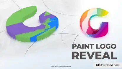 Paint Logo Reveal Logo Stings template preview