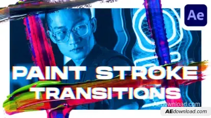 Paint Stroke Transitions Vol. 2 broadcast-packages template preview
