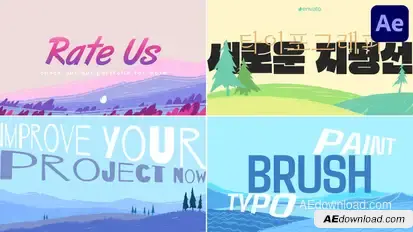 Painting Typography | After Effects Titles template preview
