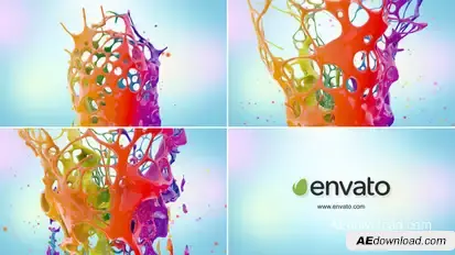 Paints Splash Logo Logo Stings template preview