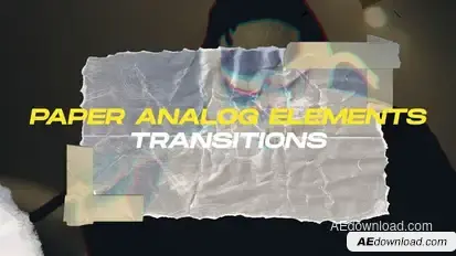 Paper Analog Elements Transitions Elements template preview