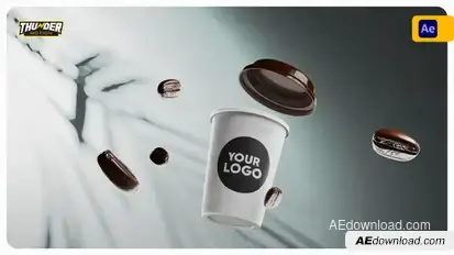 Paper Coffee Cup Promo Mockup Product Promo template preview