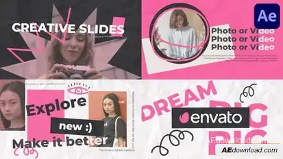 Paper Creative Slideshow for After Effects Openers template preview