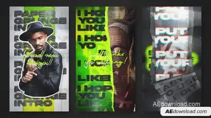 Paper Grunge Reel and Stories Openers template preview