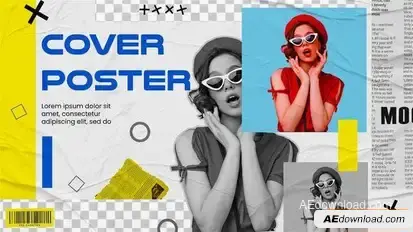 Videohive Paper Opener Fashion Poster Slideshow Video Displays template preview