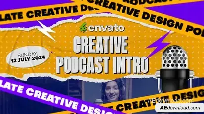 Paper Podcast Intro Openers template preview