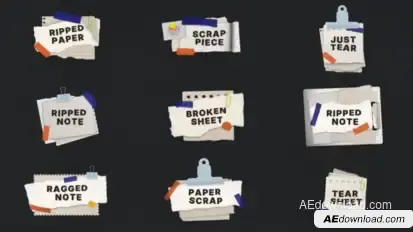 Paper Scotch Lowerthird Elements template preview