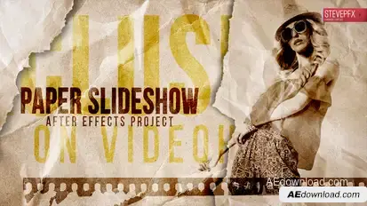 Paper Slideshow | Stop Motion Video Displays template preview