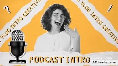 Paper Style Podcast | Youtube Intro | 4K Openers template preview