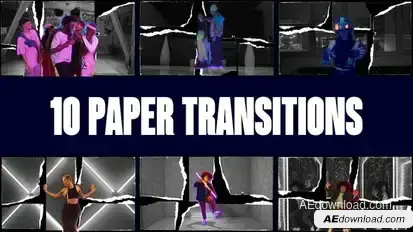 Paper Style Transition | Freeze Frame Elements template preview