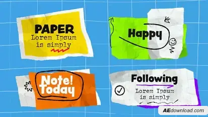 Paper Titles Titles template preview