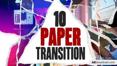 Paper Transition V3 Elements template preview