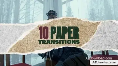 Paper Transition V4 Elements template preview